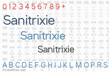 Sanitrixie Font