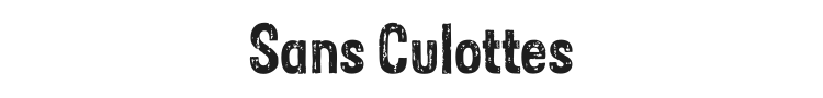 Sans Culottes Font Preview