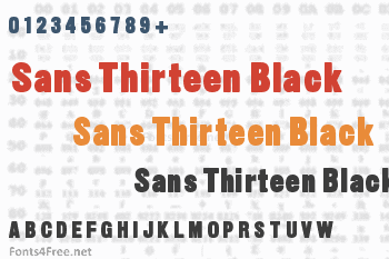 Sans Thirteen Black Font