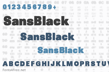 SansBlack Font