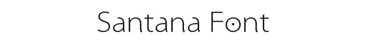 Santana Font Preview