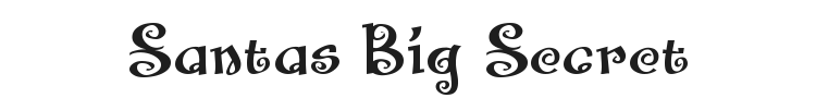 Santas Big Secret Font Preview