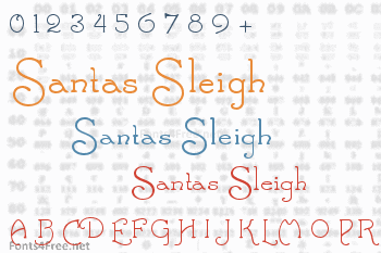 Santas Sleigh Font