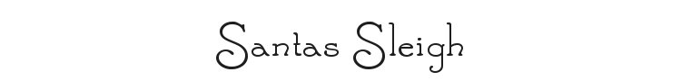 Santas Sleigh Font Preview