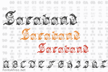 Saraband Font