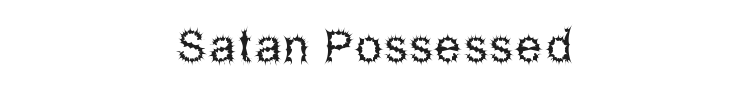 Satan Possessed Font Preview