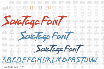 Savatage Font