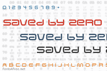 Saved by Zero Font