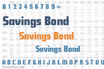 Savings Bond Font