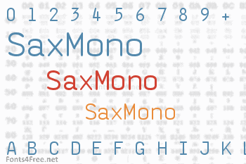 SaxMono Font