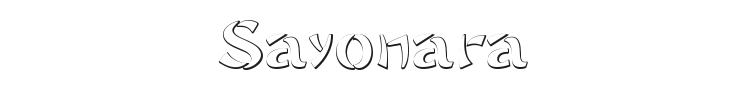 Sayonara Font