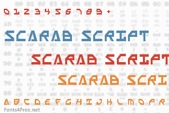 Scarab Script Font