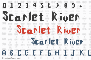 Scarlet River Font