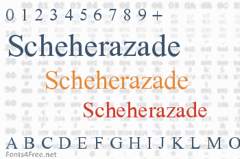 Scheherazade Font