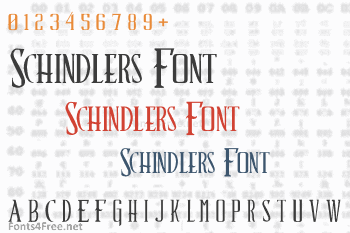 Schindlers Font Font