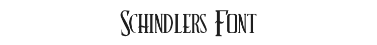 Schindlers Font Font