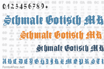 Schmale Gotisch MK Font