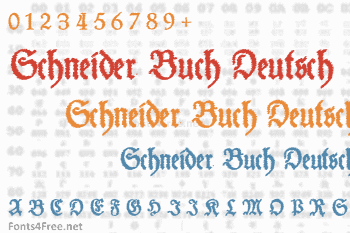 Schneider Buch Deutsch Font