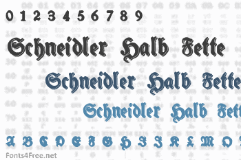 Schneidler Halb Fette Font