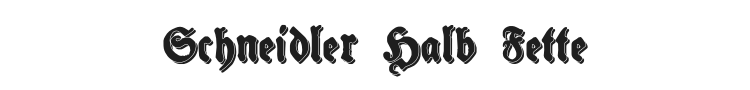 Schneidler Halb Fette Font Preview