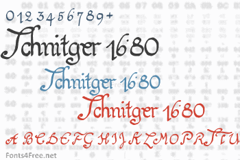 Schnitger 1680 Font