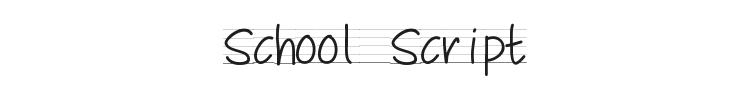 School Script Font