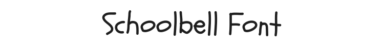 Schoolbell Font Preview