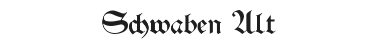 Schwaben Alt Font Preview