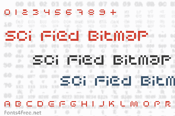 Sci Fied Bitmap Font