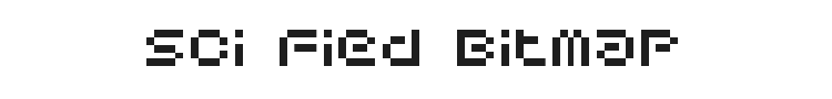 Sci Fied Bitmap Font Preview