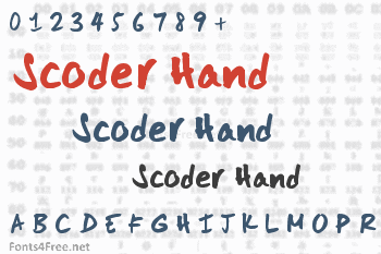 Scoder Hand Font