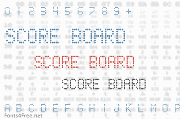 Score Board Font