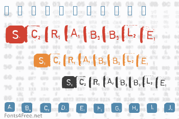 Scrabble Font