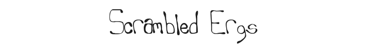 Scrambled Ergs Font