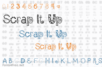 Scrap It Up Font Download Fonts4free