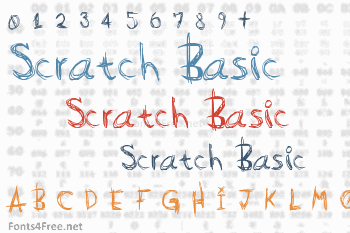 Scratch Basic Font