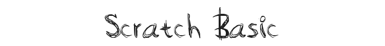 Scratch Basic Font