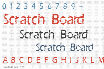 Scratch Board Font