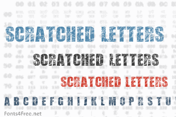 Scratched Letters Font