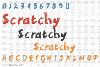 Scratchy Font