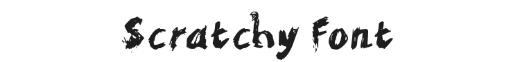 Scratchy Font