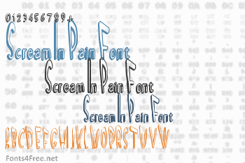 Scream In Pain Font