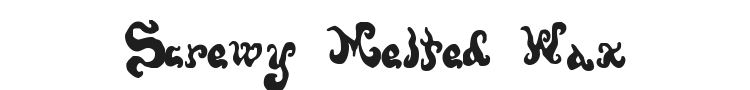 Screwy Melted Wax Font