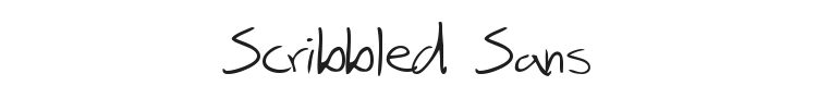 Scribbled Sans Font Preview