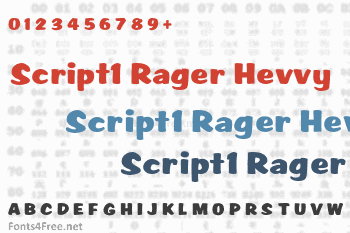 Script1 Rager Hevvy Font