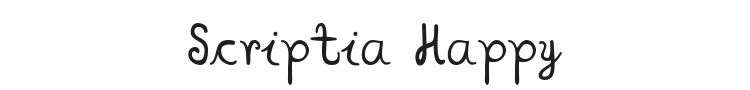 Scriptia Happy Font