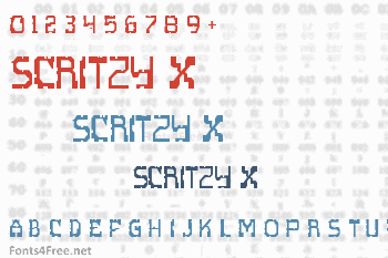 Scritzy X Font