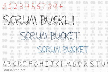 Scrum Bucket Font