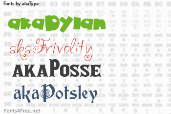 akaType Fonts