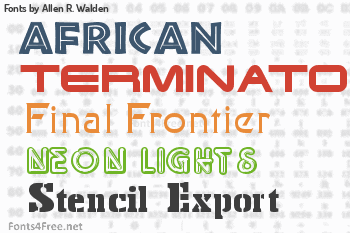 Allen R. Walden Fonts